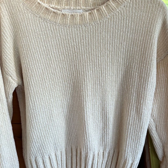 Cynthia Rowley Cream Chenile Sweater - Picture 1 of 3